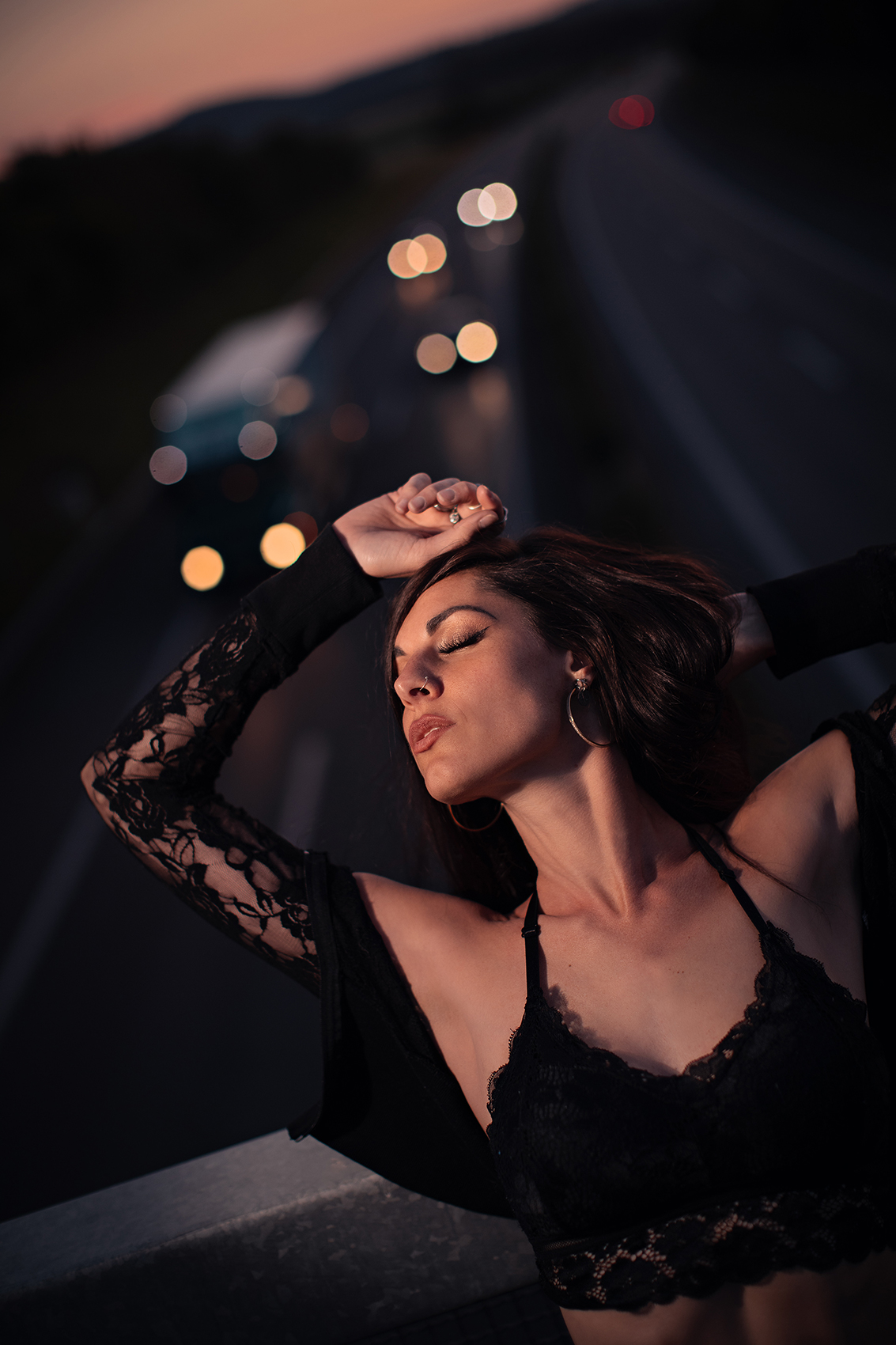 Céline Zengaffinen / Shooting Pont autoroute